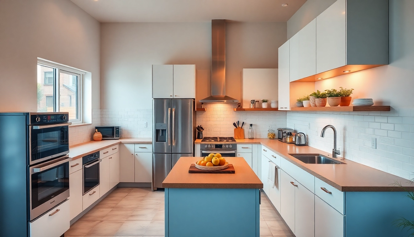 Showcasing affordable kitchen appliances in a bright, modern kitchen setup highlighting their sleek features and practicality.