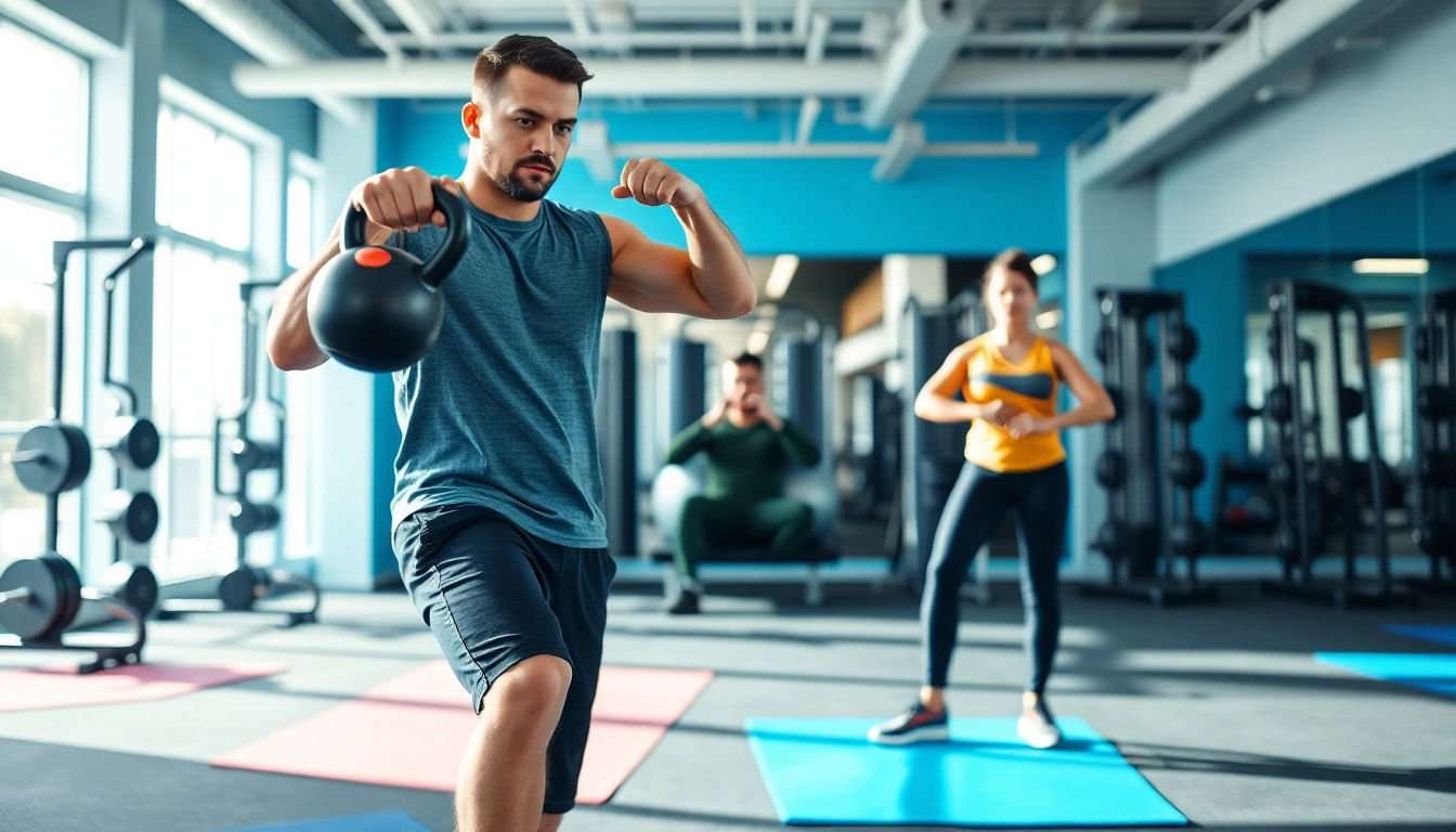 Weight Loss Personal Trainer Jersey City motivating a client during a dynamic workout session.