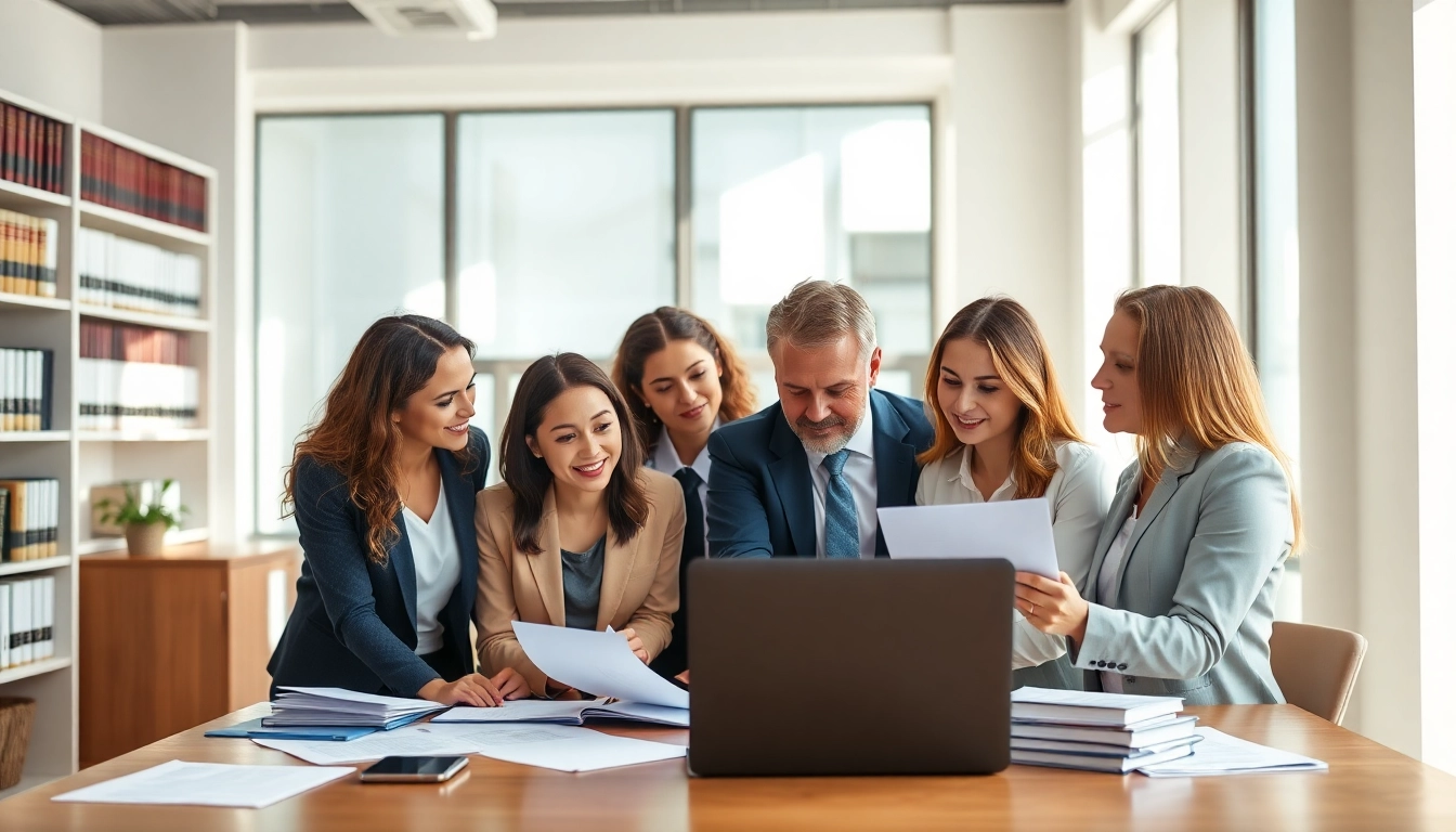 Streamlined legal intake services team enhancing client engagement during a consultation.