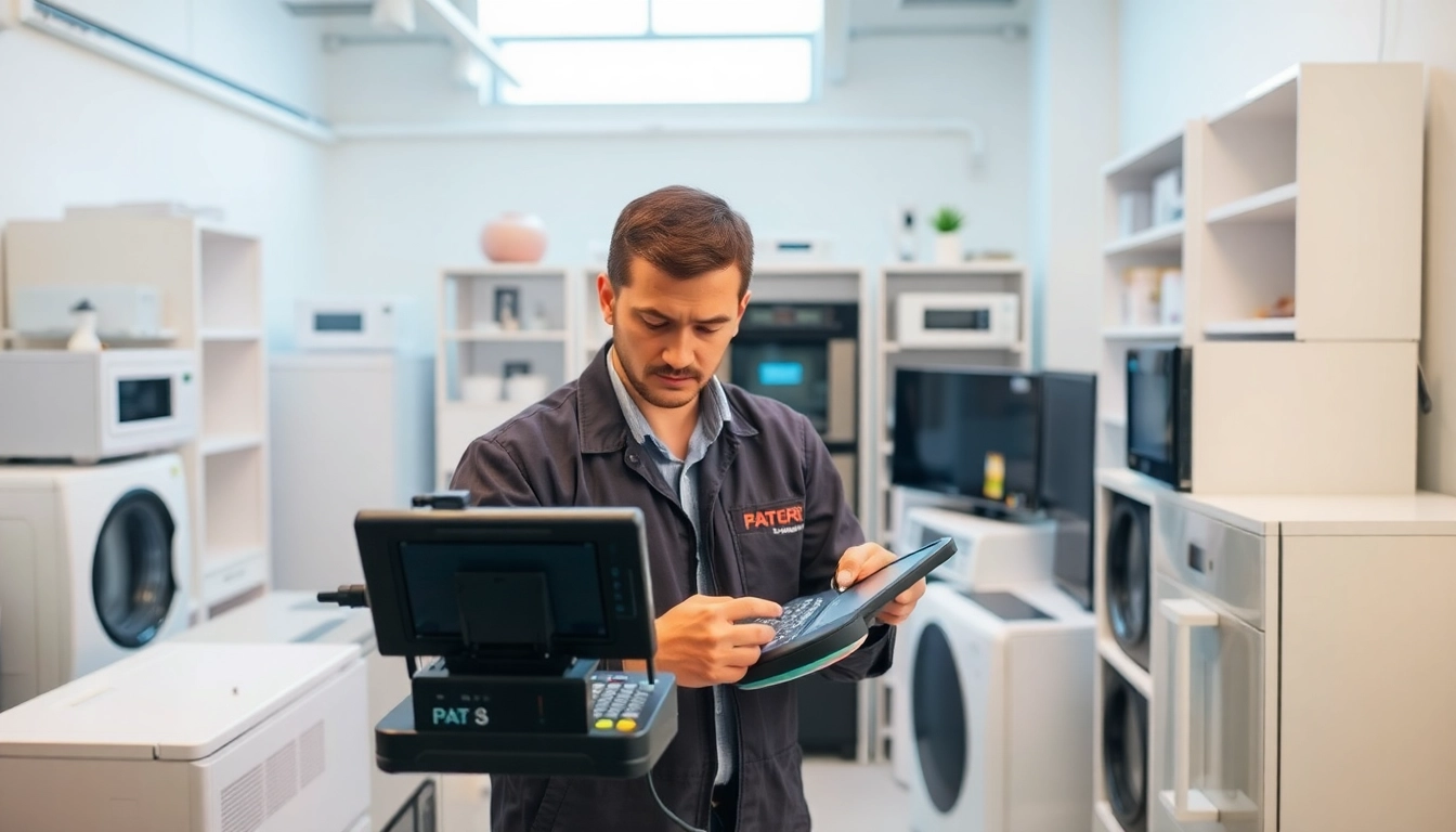 Ensure safe appliances with expert Pat testing Lichfield services in action.