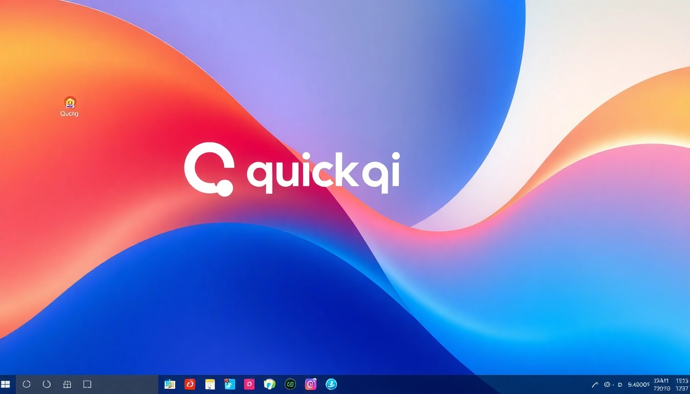 Experience quickq官网's intuitive design with a vibrant desktop interface and easy navigation.