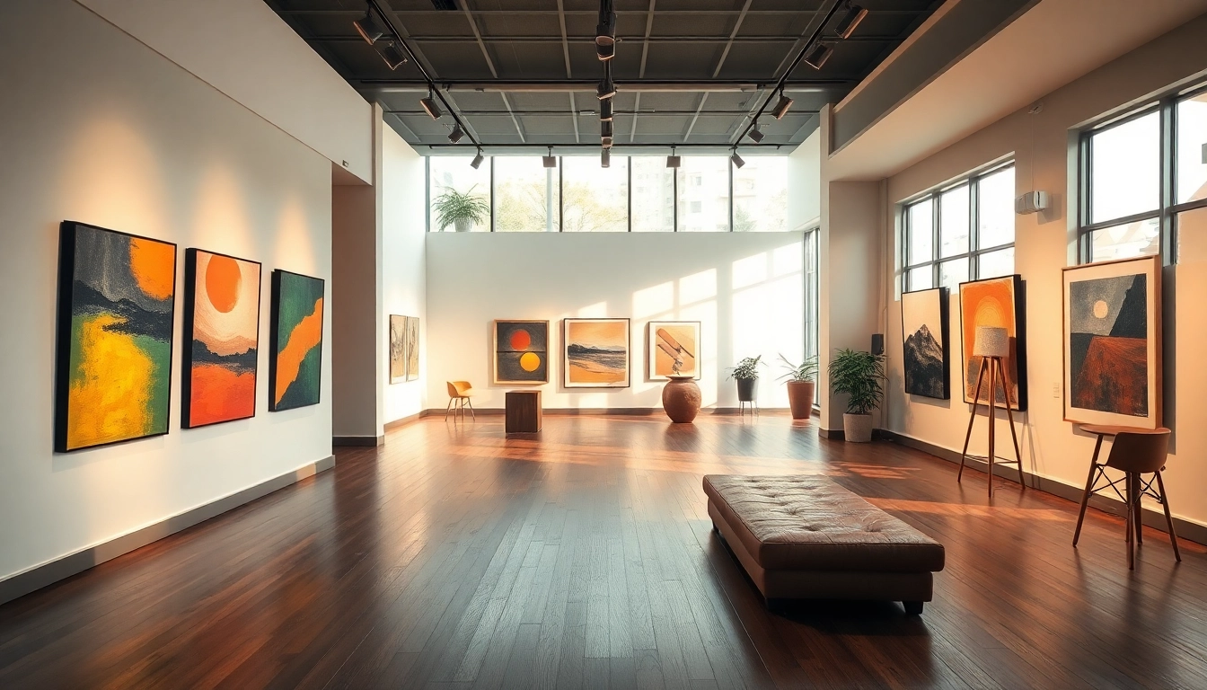 Explore the vibrant atmosphere of in lieu gallery's contemporary art displays.