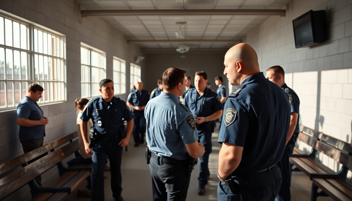 Conducting a santa ana jail inmate search amidst law enforcement in a county jail environment.