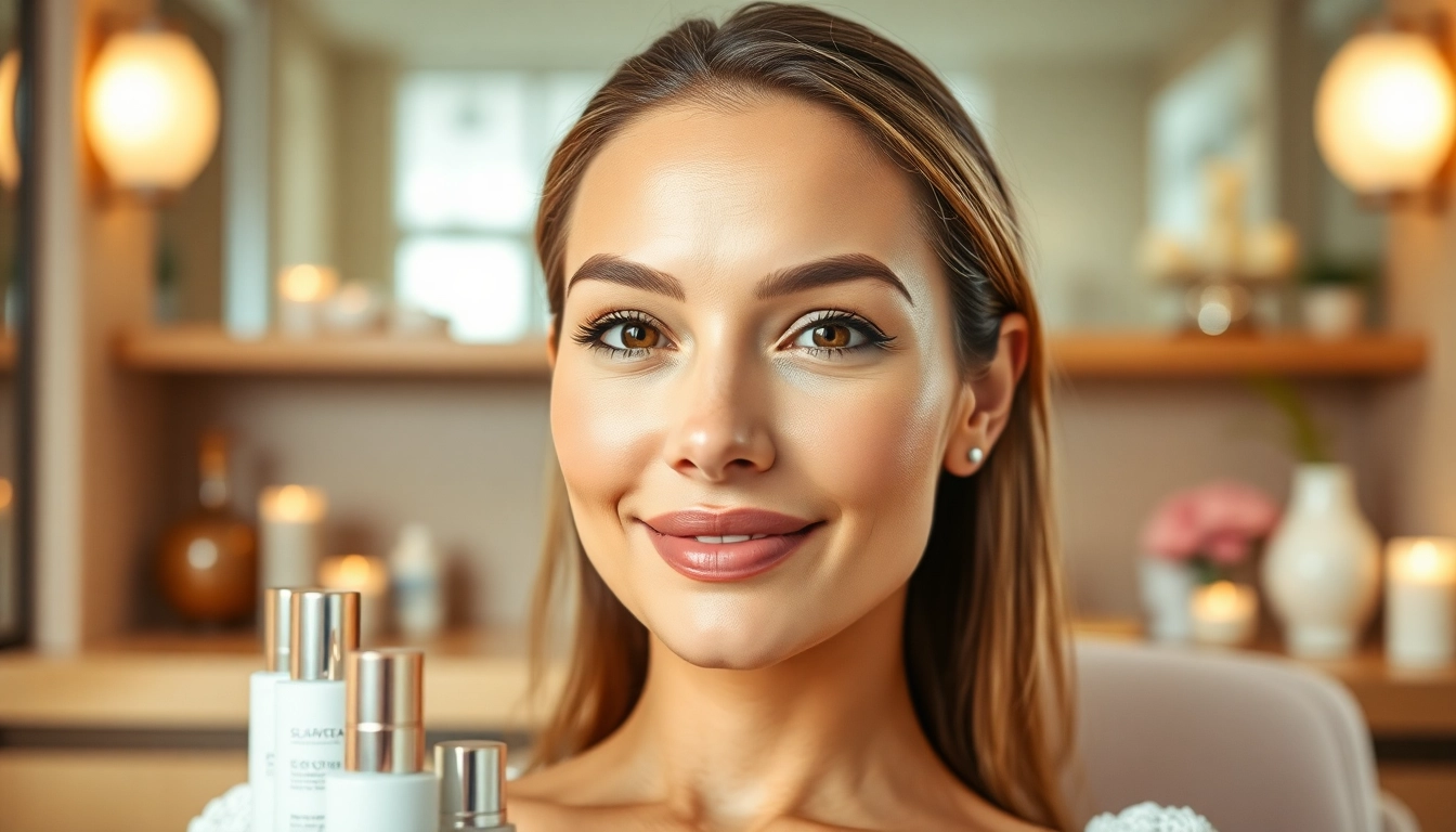 Reveal the rejuvenating effects of sculptra injections on a radiant model in a tranquil spa