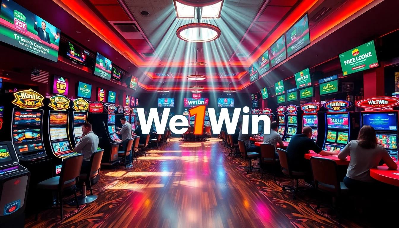 Engage in thrilling gaming experiences with We1Win at a lively online casino.