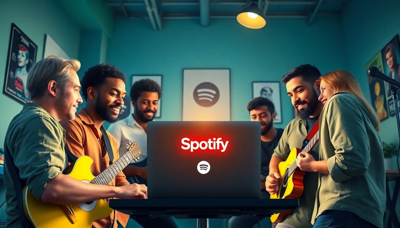 Maximize your visibility with effective spotify promotion strategies in a modern studio setting.
