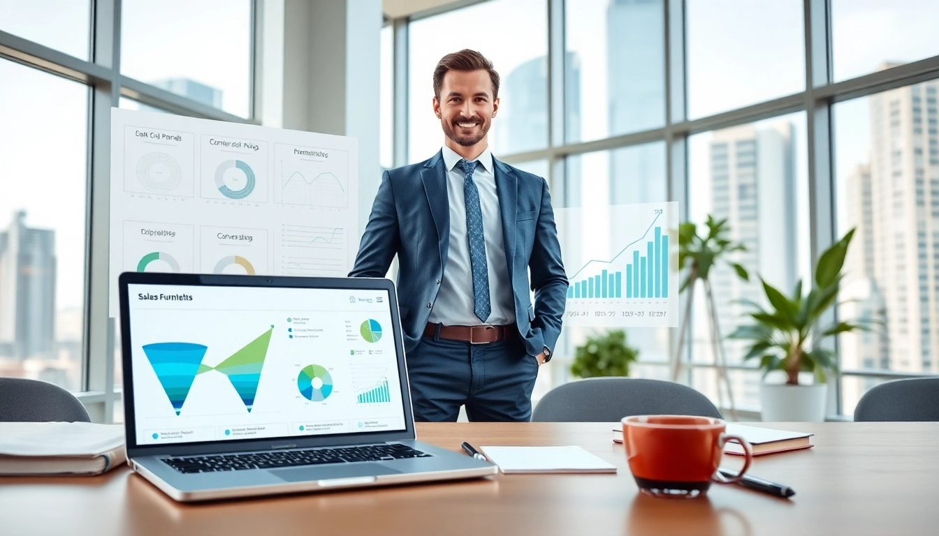 Engaging visual representation of Funnelology concepts in a dynamic workspace setting