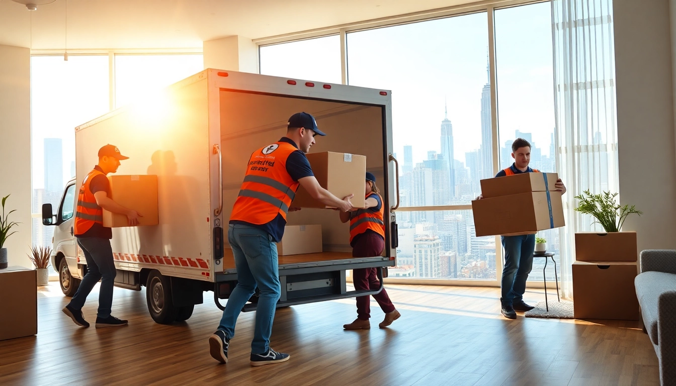 Queens movers expertly loading boxes to ensure a seamless moving experience.