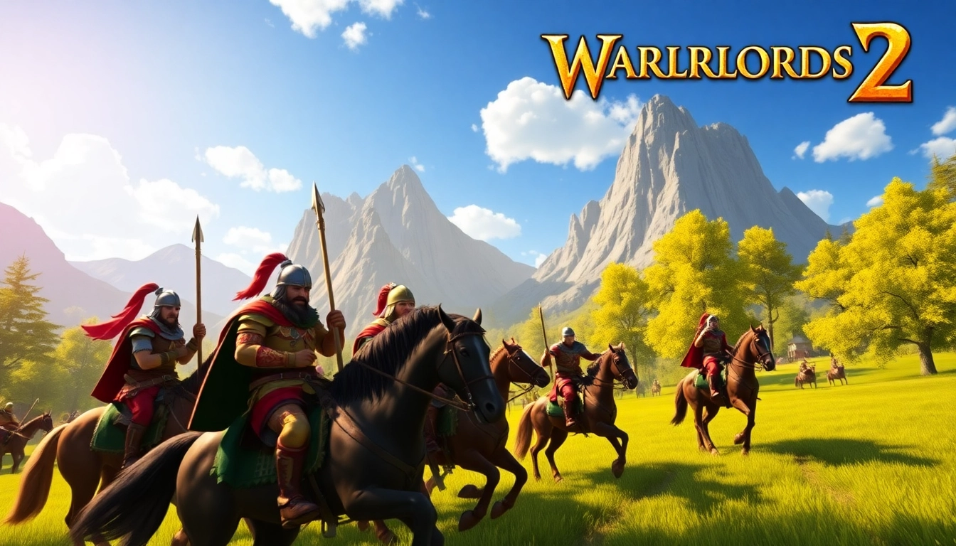 Engage with the immersive world of Warlords 2 download game through this captivating medieval battle scene.