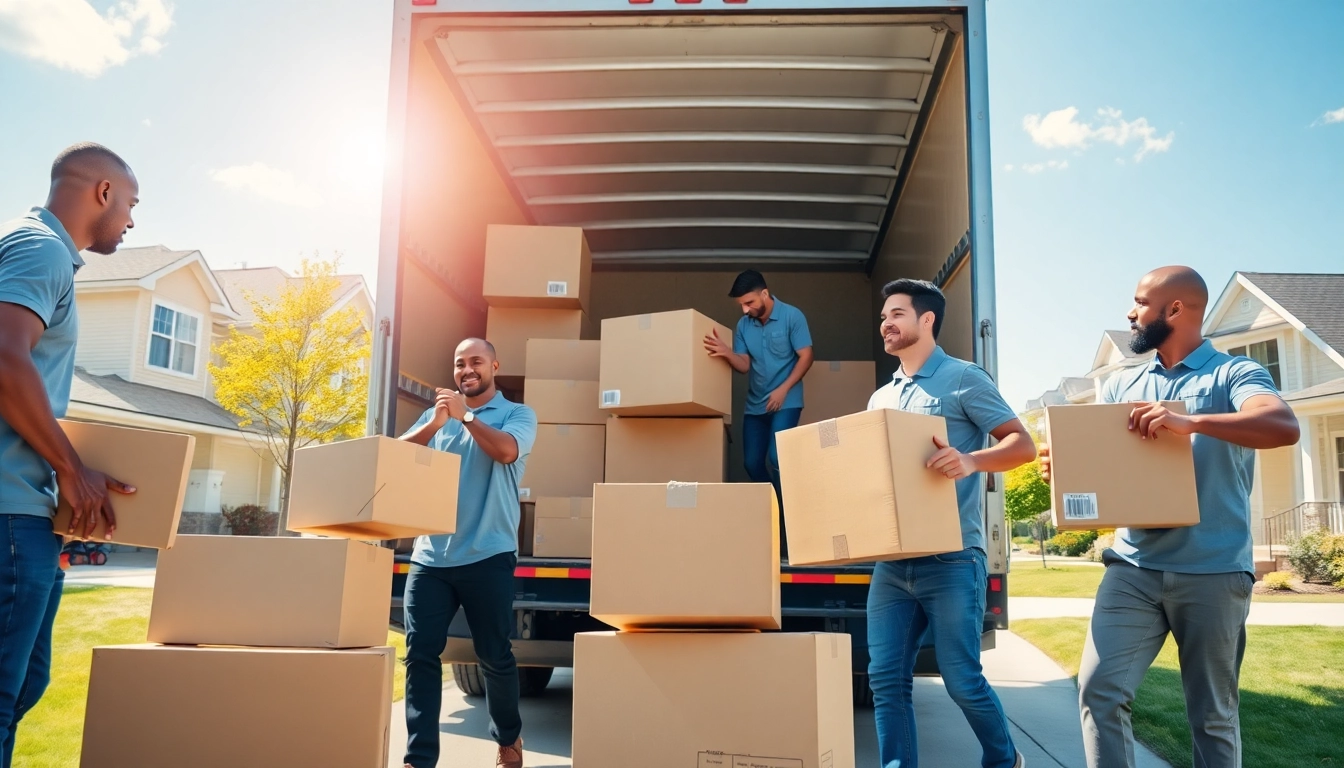 Dynamic scene of Cheap movers efficiently loading boxes into a truck, showcasing teamwork and reliability.